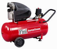 Kolbenkompressor Fini SuperTiger/I 265M, mobil, auf 50 Liter Druckbehälter, 10bar