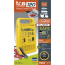 Batterieladegerät TCB 120  automatisches Ladegerät und Batterietestgerät 12 V für Blei- und GEL-Batterien