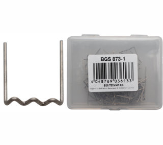 100 Reparatur-Klammern (U-Form 0,6 mm), passend für BGS 873