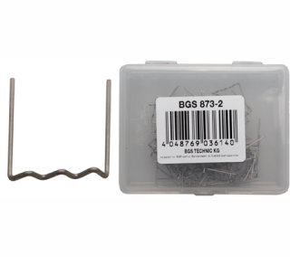 100 Reparatur-Klammern (U-Form 0,8 mm), passend für BGS 873