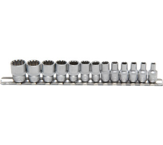 Steckschlüssel-Einsatz-Satz Gear Lock | 6,3 mm (1/4") | 13-tlg.