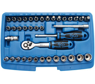 Steckschlüssel-Satz Gear Lock | Antrieb 6,3 mm (1/4") | 39-tlg.