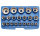 Steckschlüssel-Einsatz-Satz Zwölfkant | 12,5 mm (1/2") | SW 8 - 36 mm | 21-tlg.