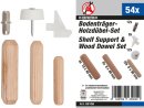 Regalbodenträger-/Holzdübel-Sortiment | 54-tlg.