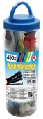 Kabelbinder-Sortiment | farbig | 100 - 200 mm | 450-tlg.