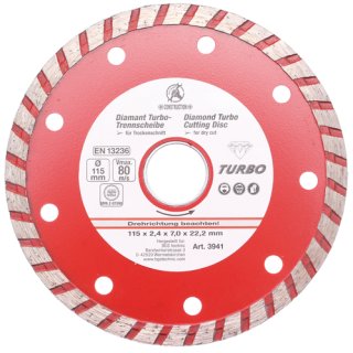Turbo-Trennscheibe |  Durchmesser wählbar